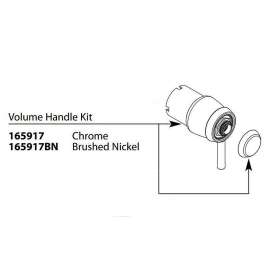 Replacement Handle Kit for Volume Control Moentrol Valve Trim