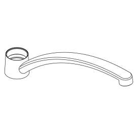 Replacement 12' Spout Assembly Kit in Chrome