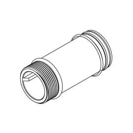 Replacement 2-1/4' M-Dura Delany Nipple in Chrome