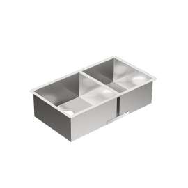 1800 Series 31.5-In X 17.5-In 18 Gauge Double Bowl Sink