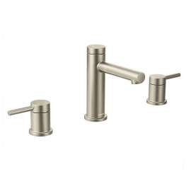 Align T6193BN Double Handle Widespread Bathroom Faucet in Brushed Nickel