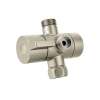 Shower Arm Diverter in Brushed Nickel