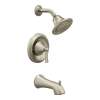 Wynford T4503EPBN Bath and Shower Faucet with Posi-Temp Pressure Balanced Trim in Brushed Nickel