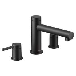 Align T393BL Two-Handle Non Diverter Roman Tub Faucet in Matte Black