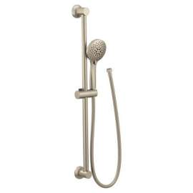1.75 GPM Five-Function Eco-Performance Handheld Shower with Slidebar in Brushed Nickel
