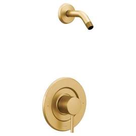 Align T2192NHBG Single Handle Posi-Temp Pressure Balanced Shower Trim with 2.5 GPM Shower Head in Brushed Gold