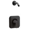 Genta T2472NHBL Single Handle Pressure Balance Shower Trim without Showerhead in Matte Black