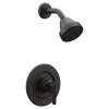 Posi-Temp Pressure Balanced Shower Trim with 1.75 GPM Single Function Showerhead and Single Lever Valve Trim in Matte Black