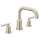 Two-Handle Non Diverter Roman Tub Faucet in Brushed Nickel