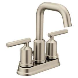 Gibson 6150BN Two-Handle High Arc Bathroom Faucet in Brushed Nickel