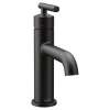 Gibson 6145BL One-Handle High Arc Bathroom Faucet in Matte Black