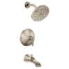 Tub and Shower Trim Package with 1.75 GPM Single Function Shower Head in Brushed Nickel