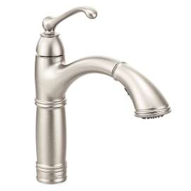 Brantford 7295SRS Spot Resist Stainless One-Handle Pullout Kitchen Faucet
