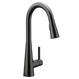 7864-M Sleek Matte Black One-Handle Pulldown Kitchen Faucet