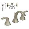 Voss KLVO-D-T6905BN Two-Handle High-Arc Lavatory Faucet in Brushed Nickel