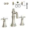 Two-Handle High-Arc Lavatory Faucet in Brushed Nickel