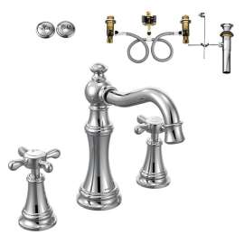 Two-Handle High-Arc Lavatory Faucet in Chrome