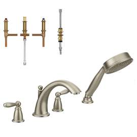 Brantford 8-1/8-In Roman Tub Faucet With Hand Shower 