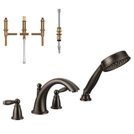 8-1/8-Inch Roman Tub Faucet with Hand Shower in Oil Rubbed Bronze