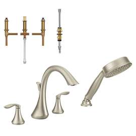 Eva 7-13/16-In Roman Tub Faucet With Hand Shower