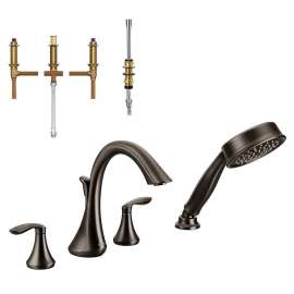 7-13/16-Inch Roman Tub Faucet with Hand Shower in Oil Rubbed Bronze