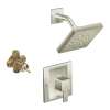 90 Degree KS90-P-TS2712BN 6-Inch Rain Shower in Brushed Nickel