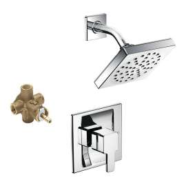 90 Degree 6-Inch Rain Shower Head