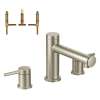 2-Handle Roman Tub Faucet with 1/2-Inch CC Rough-in in Brushed Nickel