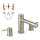 2-Handle Roman Tub Faucet with 1/2-Inch CPVC PEX Rough-in in Brushed Nickel