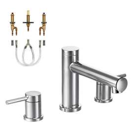 2-Handle Roman Tub Faucet with 1/2-Inch CPVC PEX Rough-in in Chrome