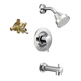 Posi-Temp Eco-Performance Tub/Shower Faucet with Trim and 1/2-Inch CC Rough-in in Chrome