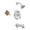 Showerhead and 6 1/2-Inch Spout in Chrome