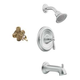 Showerhead and 6 1/2-Inch Spout in Chrome