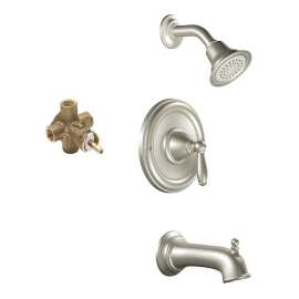 KTSBR-P-T2153EPBN Brantford Showerhead and 6 1/2-Inch Spout in Brushed Nickel