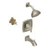 Voss KTSVO-P-T2693BN Showerhead and 7-15/16-Inch Spout in Brushed Nickel