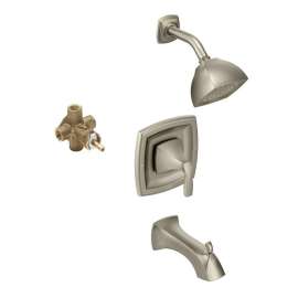 Voss KTSVO-P-T2693EPBN Showerhead and 7-15/16-Inch Spout in Brushed Nickel