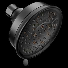 3638BL Matte Black Four-Function 4-3/8-in Diameter Spray Head Standard