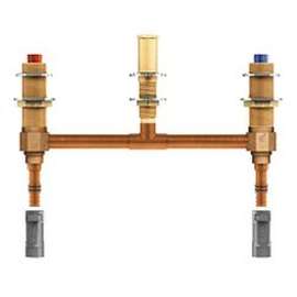 M-Pact 4797 Two Handle Roman Tub Valve 10-in Centers 1/2-in Pex With 1/2-in Cpvc Adapters