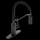 Genta LX 5926BL Matte Black One-Handle Pulldown Kitchen Faucet