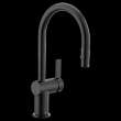 Cia 7622EVBL Matte Black One-Handle Pulldown Kitchen Faucet