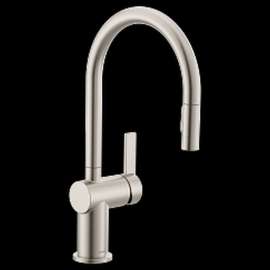 Cia 7622SRS Spot Resist Stainless One-Handle Pulldown Kitchen Faucet