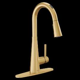 Sleek 7864EVBG Brushed Gold One-Handle Pulldown Kitchen Faucet