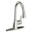 Baystone CA42519CSL Classic Stainless One-Handle Pullout Kitchen Faucet