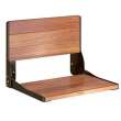 Bath Safety DN7110OWB Teak Folding Shower Seat