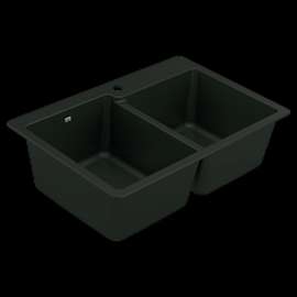 Host GGB3024B Granite Double Bowl Dual Mount Sink