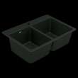 Host GGB3028B Granite Double Bowl Dual Mount Sink