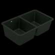 Host GGB4012B 33 X 18.5 X 9.5 Granite Double Bowl Sink