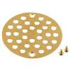 Moen Polished Brass 4" Shower Drain Cover (8.7"L x 5.2"W x .4"H)