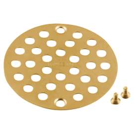 Moen Polished Brass 4" Shower Drain Cover (8.7"L x 5.2"W x .4"H)