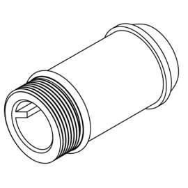 Commercial 4-1/4" Delany supply extension nipple